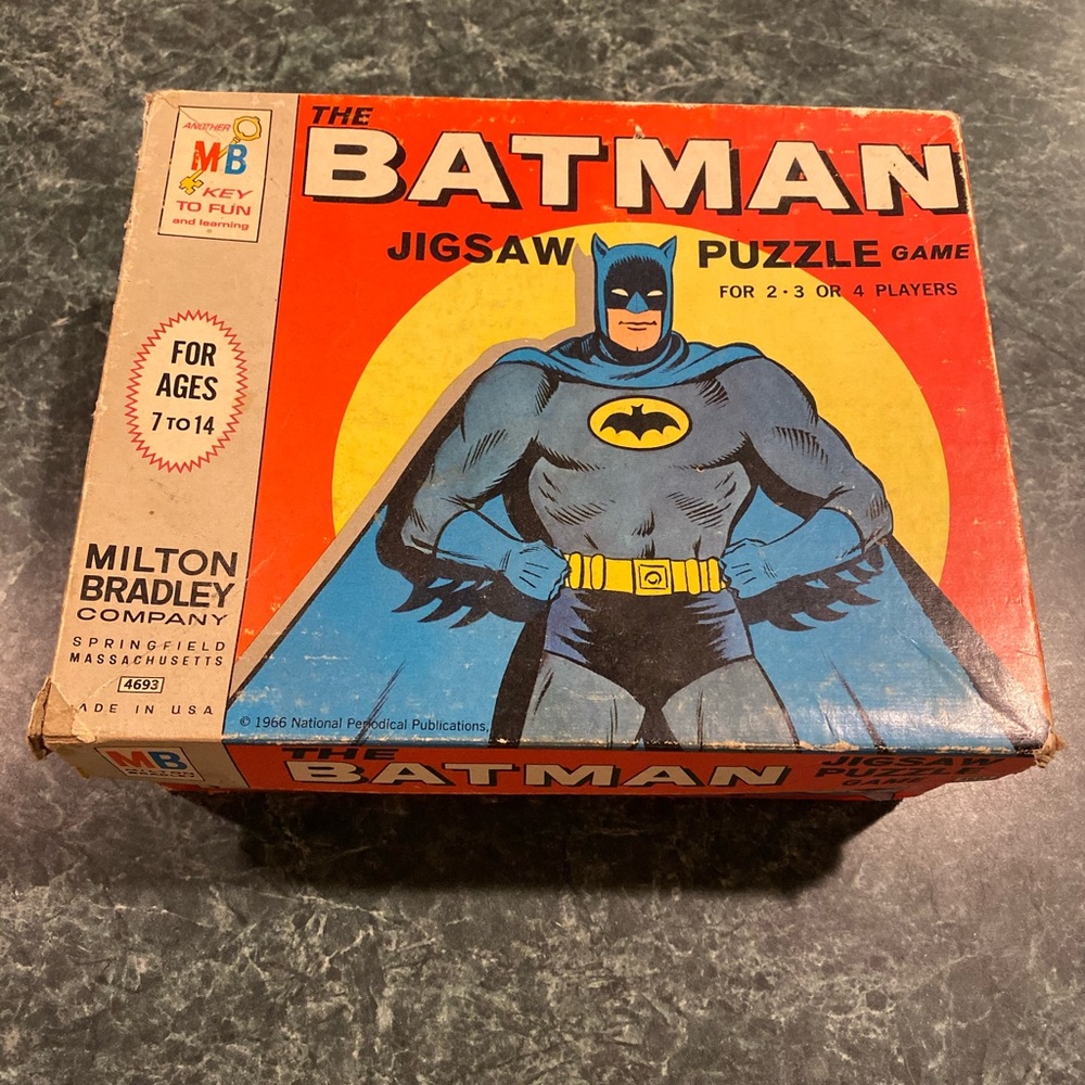 Vintage 1966 Batman 80-Piece Jigsaw Puzzle 🧩 Game